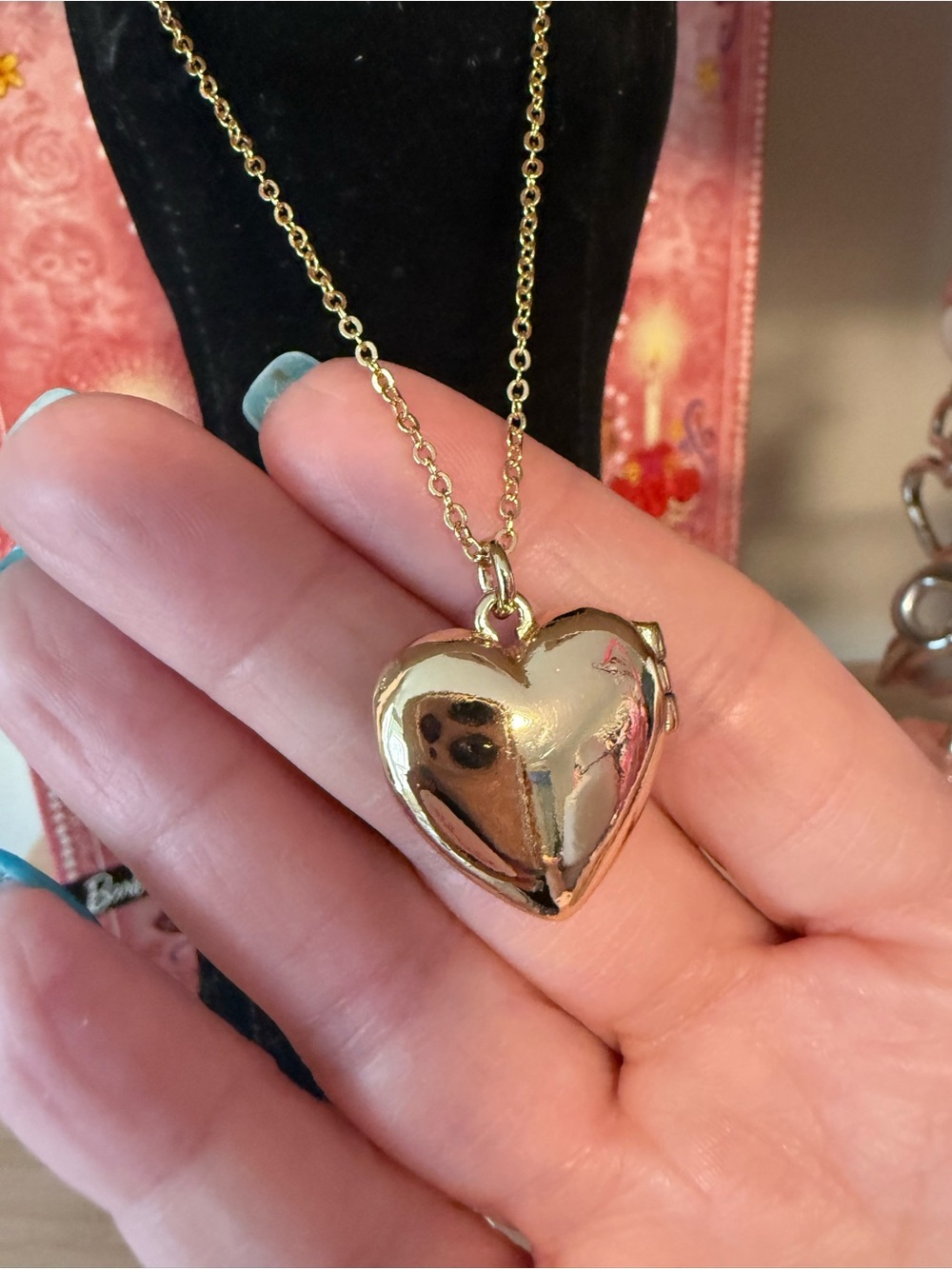Crewcuts by J.Crew Girls Gold Heart Locket Necklace NWT Kids Jewelry - Picture 3 of 5
